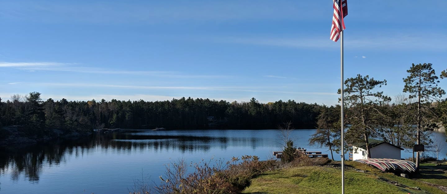 View of the French River from Bear's Den Lodge