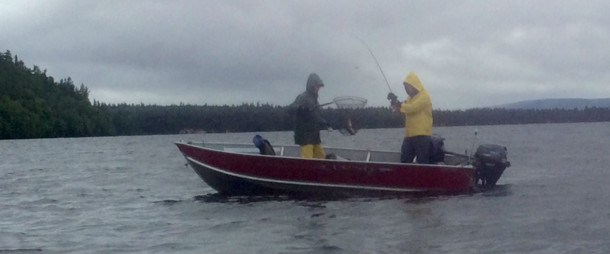 We've Had Success Fishing Right Up Through the Start of the Storm Provided There is no Thunder & Lightning - Be Safe. We Could See Camp in this Photo